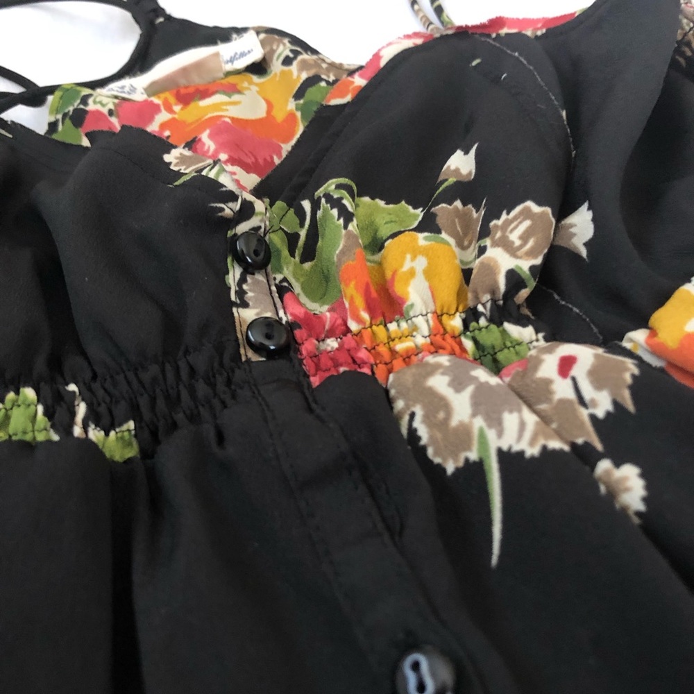 American Eagle Black Floral Mini Dress - Picture 4 of 5